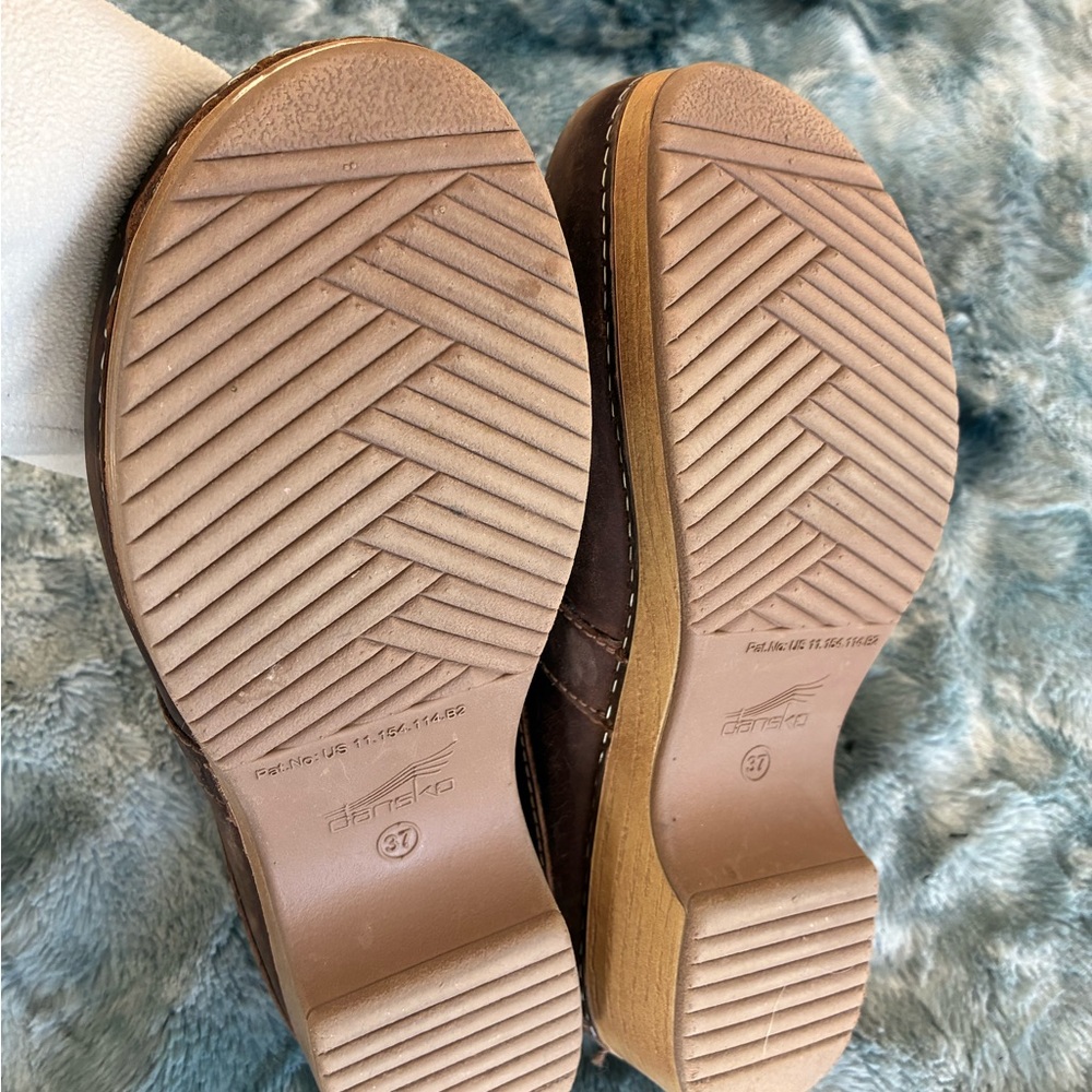 Brown Leather Clogs - Picture 4 of 4
